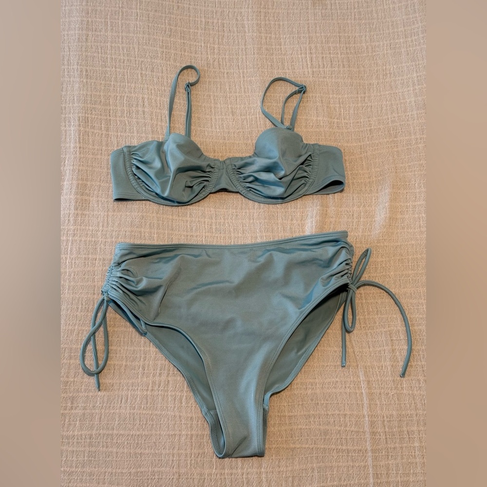 Dusty Teal Bikini Set